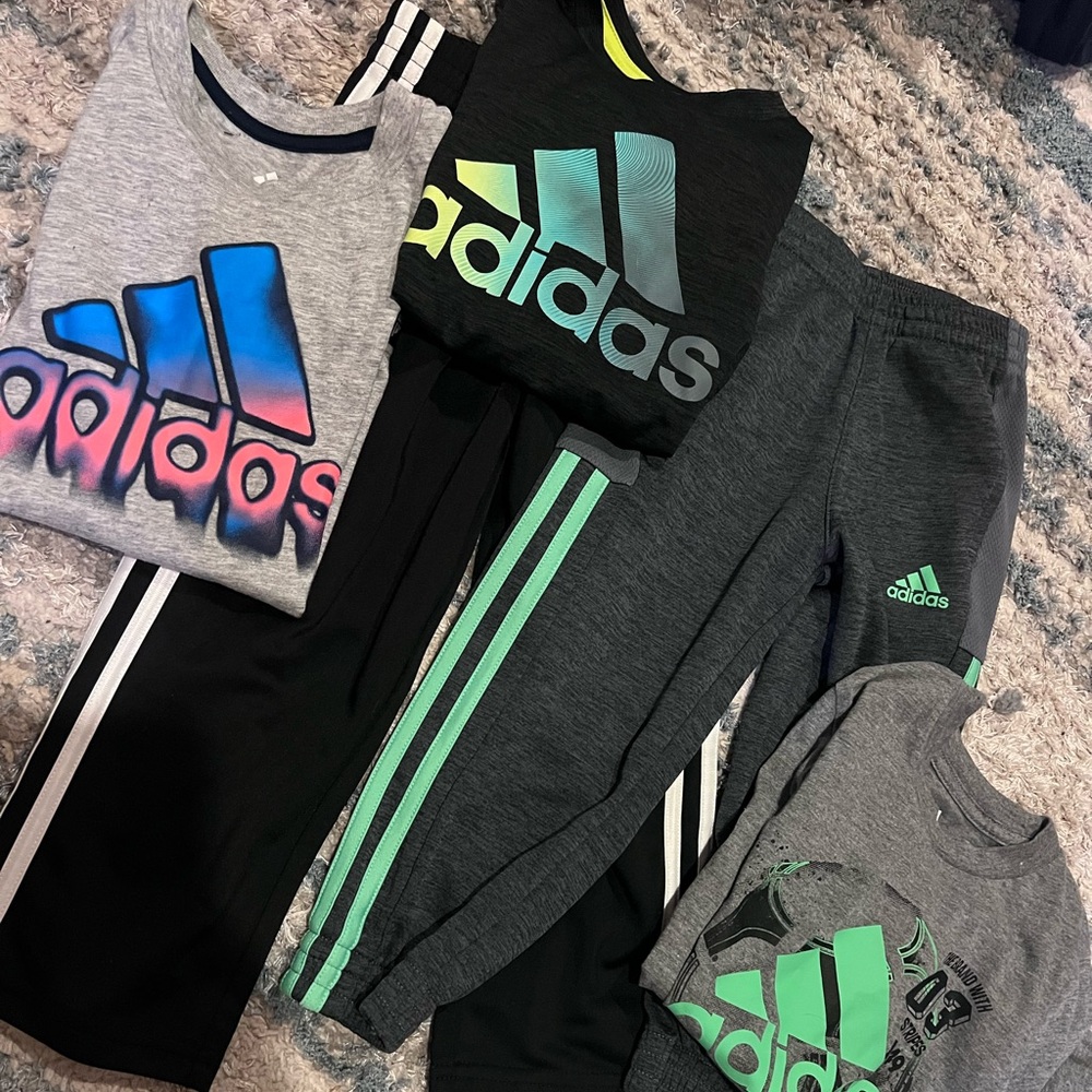Boys size 3T Adidas pants and shirt lot